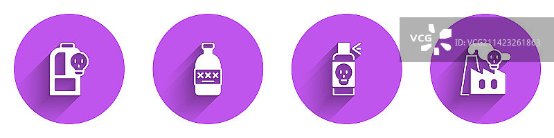 含毒液酒精的烧杯套装图片素材