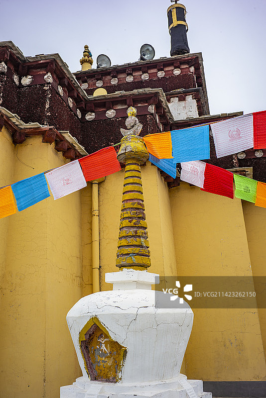 北京中华民族博物院（中华民族园）北园：藏族景区藏族建筑图片素材