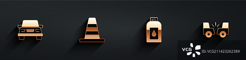 汽车交通锥形桶，用于电机图片素材