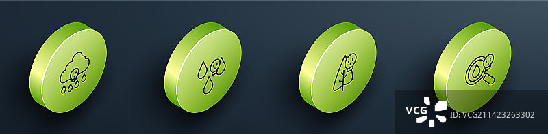 2.5D线条酸雨毒花图片素材