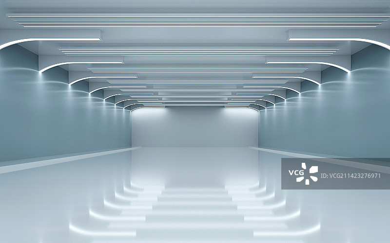 三维金属通道图片素材