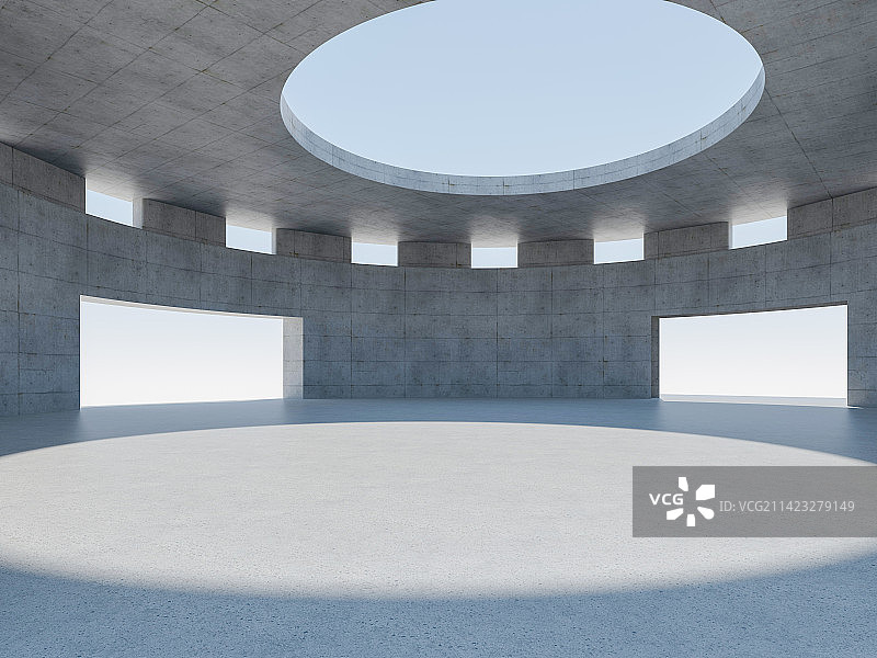 超现代曲线户外场馆建筑图片素材