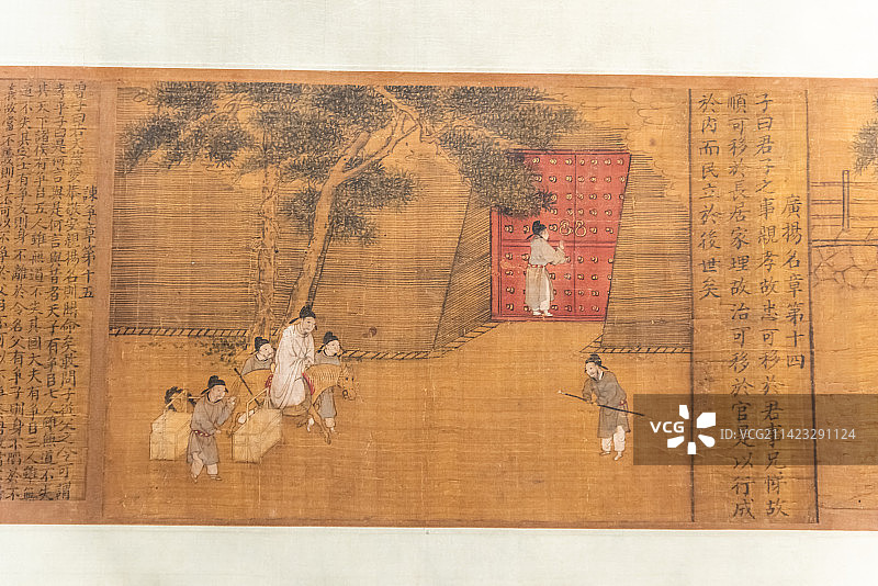 南宋佚名孝经图卷图片素材