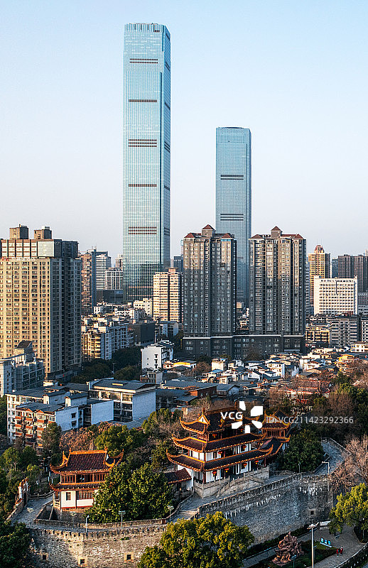 长沙天心阁与IFS国金中心图片素材