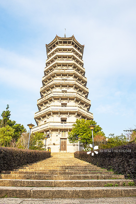 宁德如意宝塔 塔山公园 宁德市 宁德城市风光图片素材