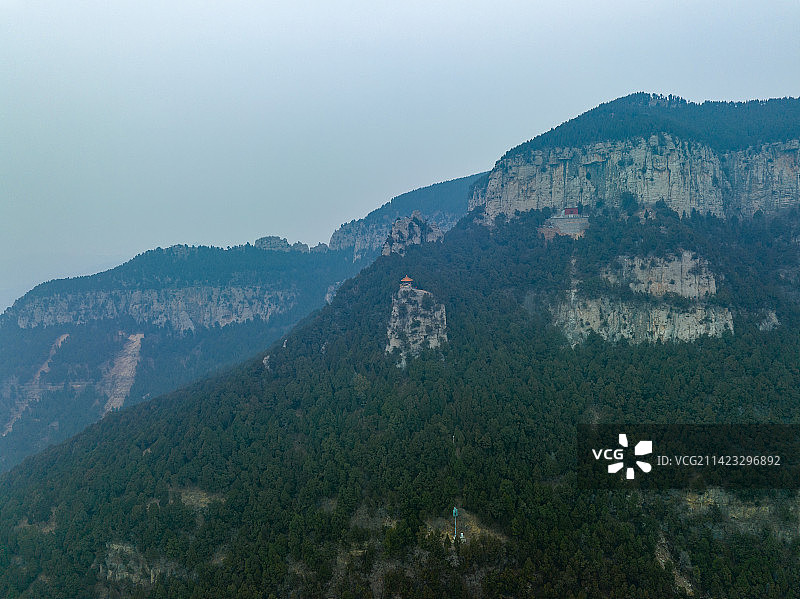 济南灵岩寺方山图片素材