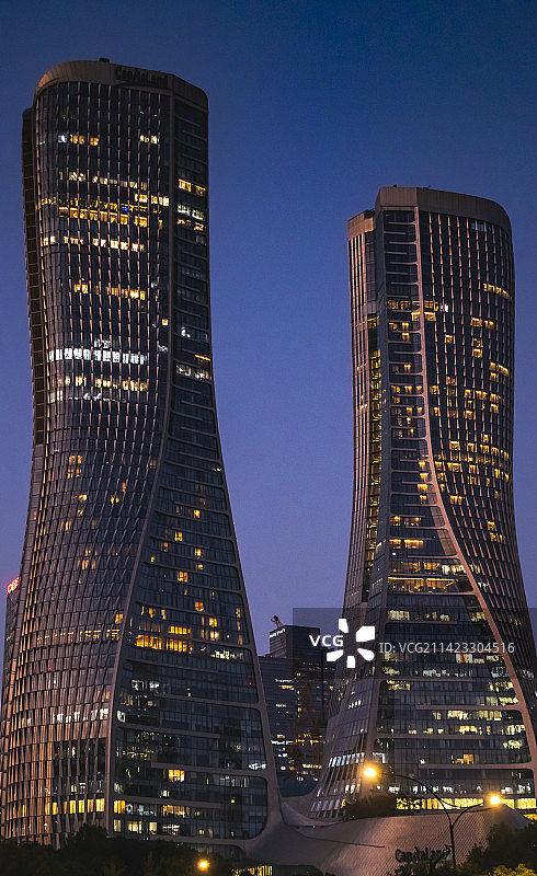 浙江·杭州｜上城区·新业路288号｜钱江新城CBD了·来福士中心（双子塔）图片素材