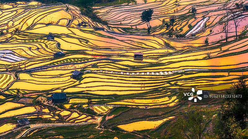 多彩云南元阳梯田图片素材