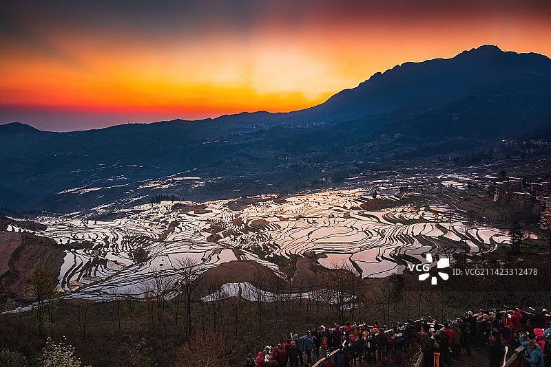 多彩云南元阳梯田图片素材