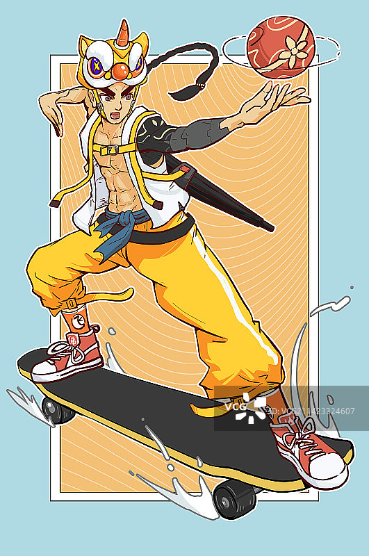 中华功夫武侠少年图片素材