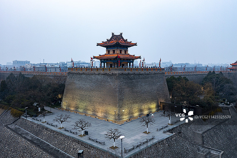 西安航拍图片素材