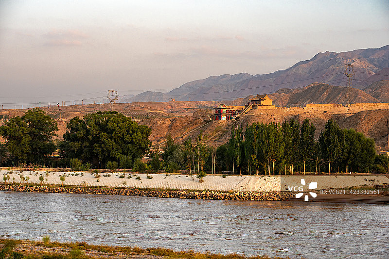 宁夏沙坡头图片素材