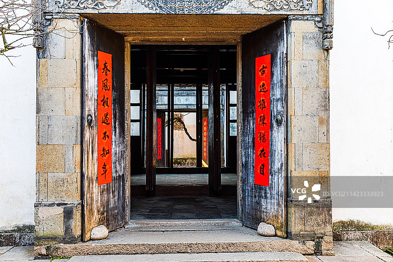 苏州拙政园早春风光图片素材