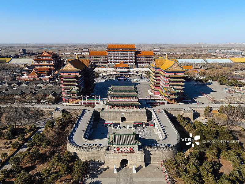 廊坊香河天下第一城仿古建筑图片素材