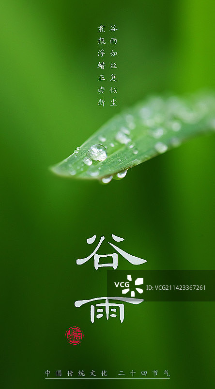 谷雨,二十四节气海报设计,传统文化图片素材