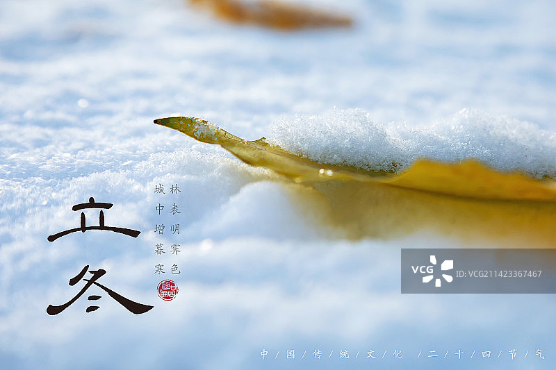 立冬,二十四节气海报设计,传统文化图片素材