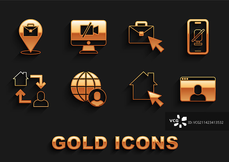 自由职业者移动视频静音麦克风套装图片素材