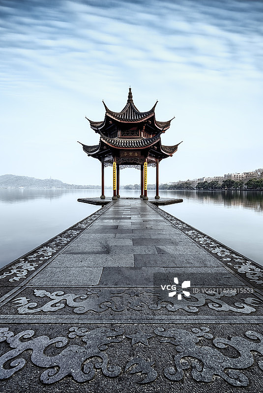 杭州西湖 集贤亭图片素材