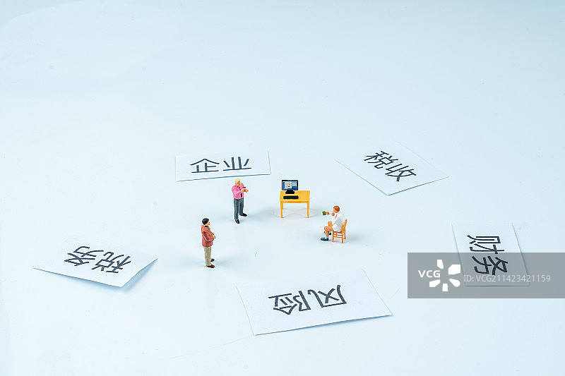 企业办公创意玩偶静物图片素材