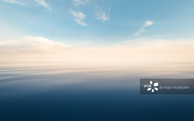 日出自然风景海面与天空图片素材