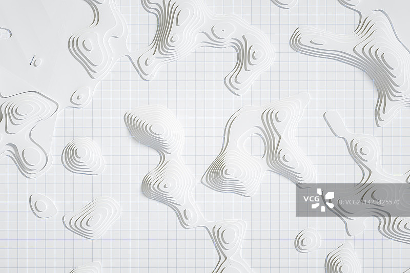 3D渲染白色抽象几何样式背景慕图片素材