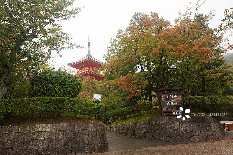 日本京都清水寺景色图片素材