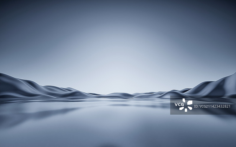 山水背景电商广告展示台图片素材