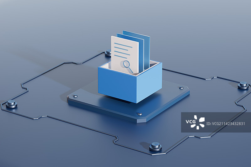 3D渲染的商务云概念图标图片素材