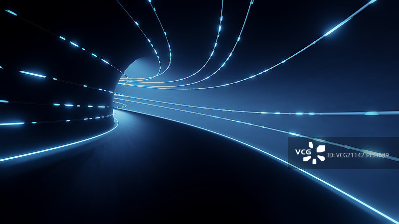 隧道灯光图片素材