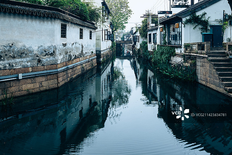苏州平江路水乡历史人文街区图片素材