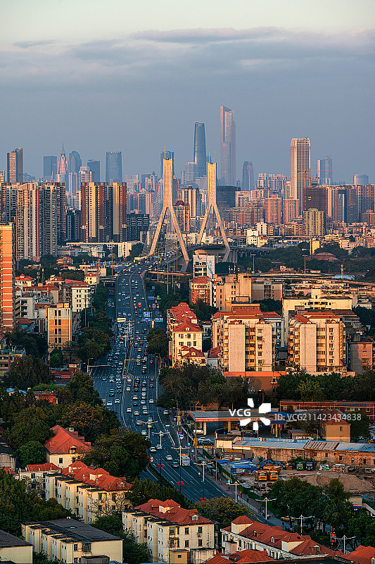 广州鹤洞大桥图片素材