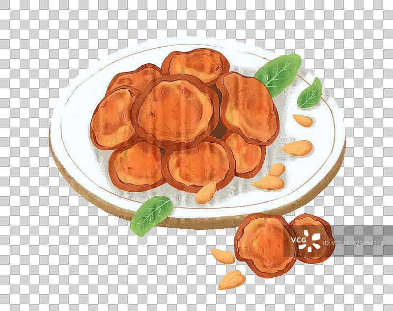 水果杏干家乡特产元素图片素材