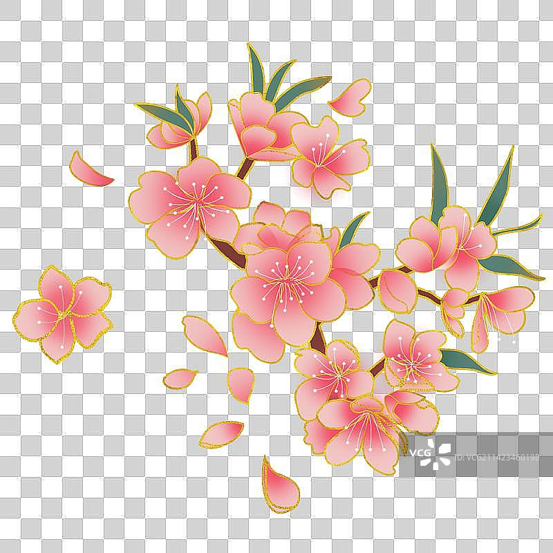 春日桃花图片素材