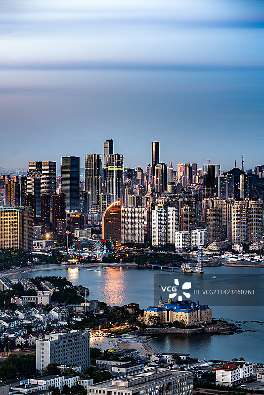 大连星海湾夜景图片素材