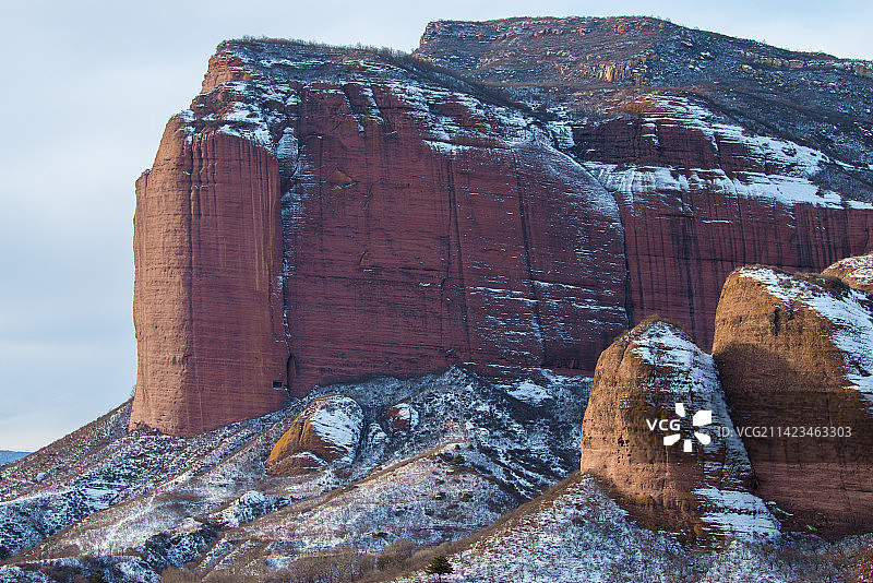 风雪人间，四十里长嵯图片素材