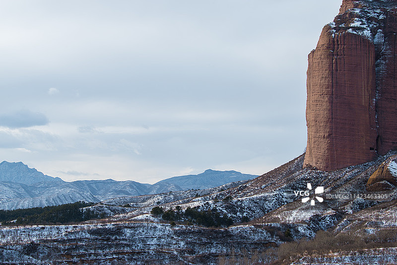 风雪人间，四十里长嵯图片素材
