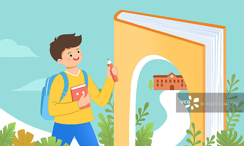 《上学啦》图片素材