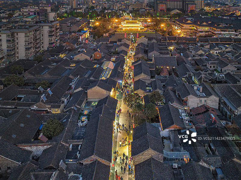 东关街夜景图片素材