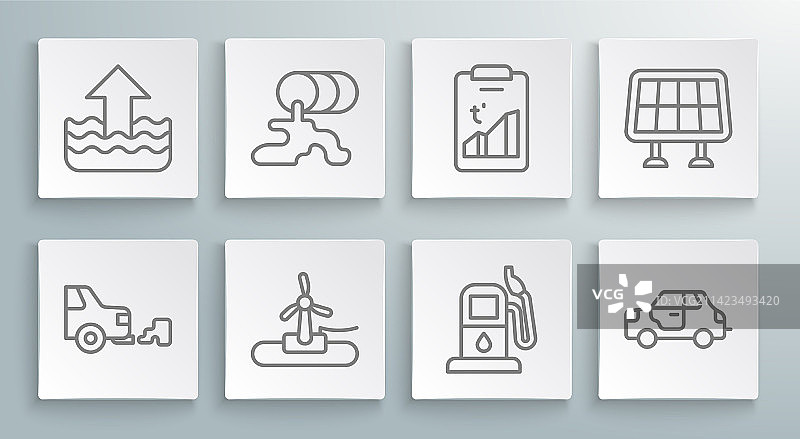 汽车尾气油污泄漏图片素材