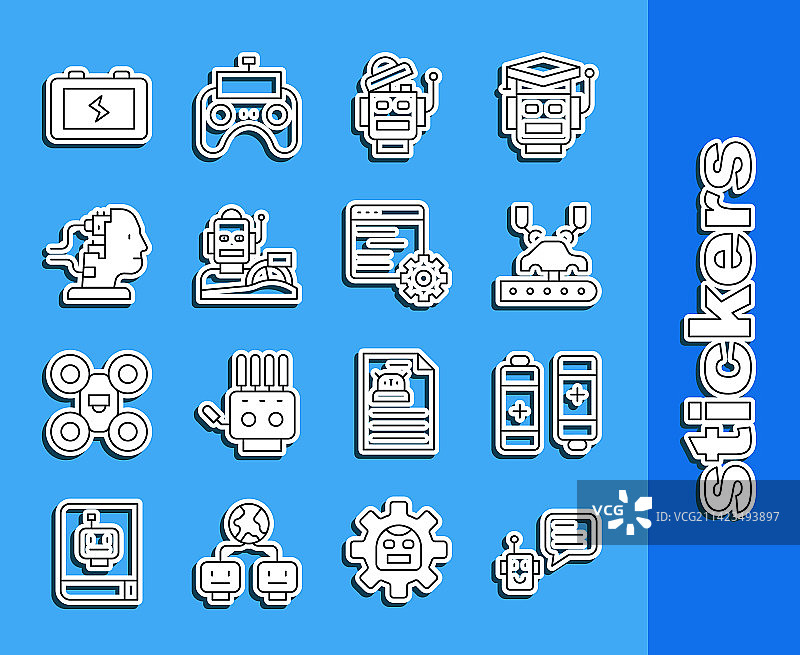 机器人手臂自动化生产线图片素材