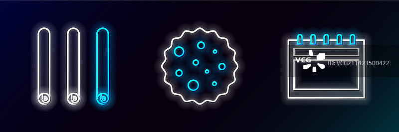 线性日历三根肉桂棒设置图片素材