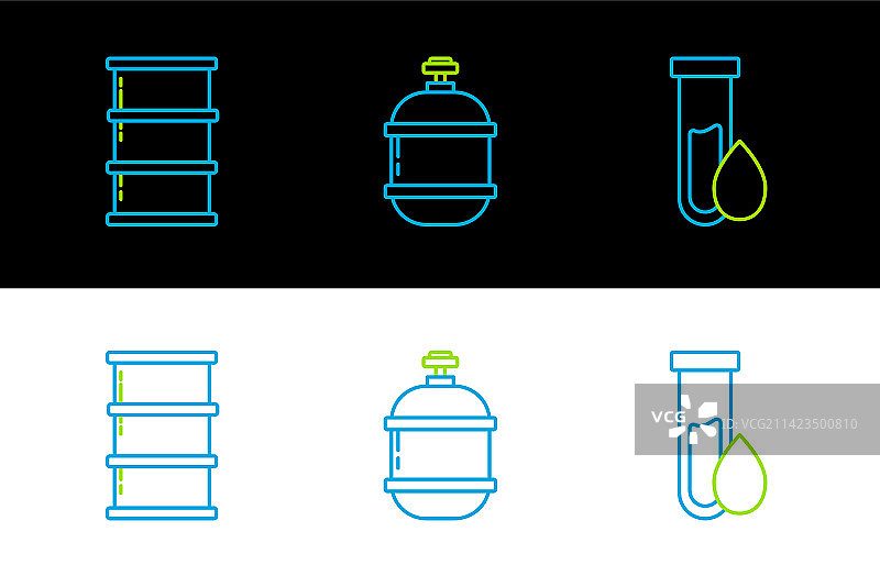 石油汽油试管油桶图片素材