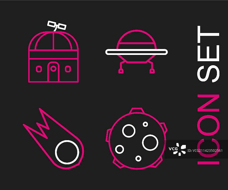 不明飞行物劫持奶牛彗星快速坠落图片素材