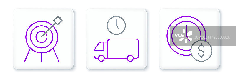 时间就是金钱体育目标和交付设置图片素材