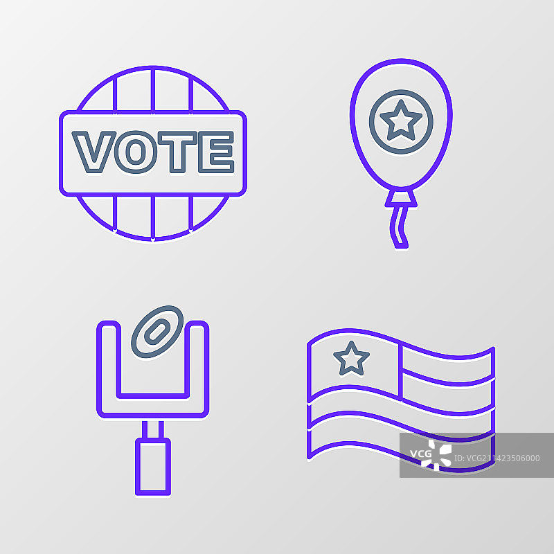 美式橄榄球球门柱线条图标图片素材