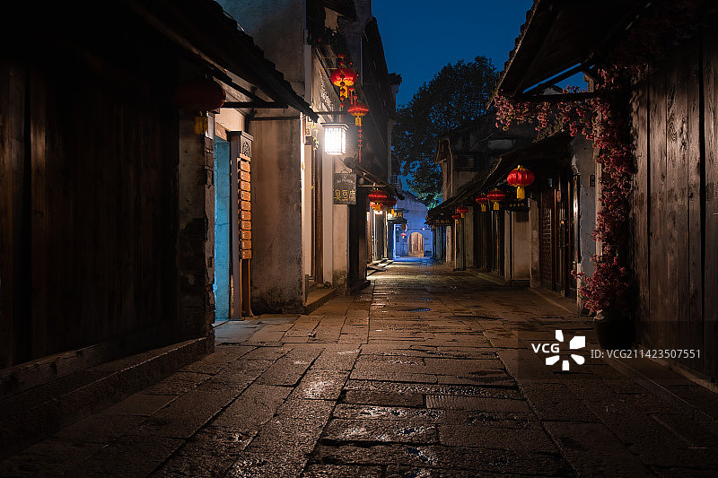 古镇小巷一南浔图片素材