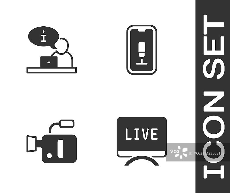 电视直播报道电影摄像机图片素材