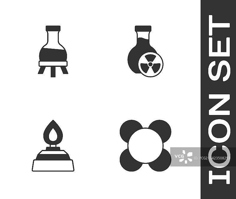 分子试管酒精灯图片素材