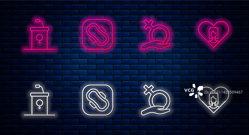 卫生巾、女性性别辩论图案图片素材