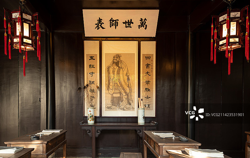 周庄张厅古建风光图片素材